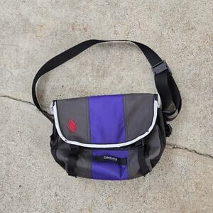 Vtg TIMBUK2 Embroidered Swirl Logo Colorblock Outdoors Gorp Medium Shoulder Bag